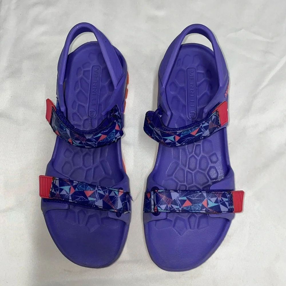 Merrell Hydro Drift Purple Girl Big Kids Water Sandal‎ Size 5M